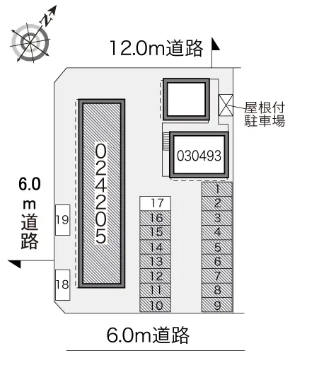 ★手数料０円★比企郡滑川町月の輪４丁目　月極駐車場（LP）